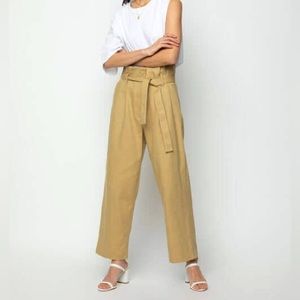 Oak and Fort Paperbag Pant in Latte